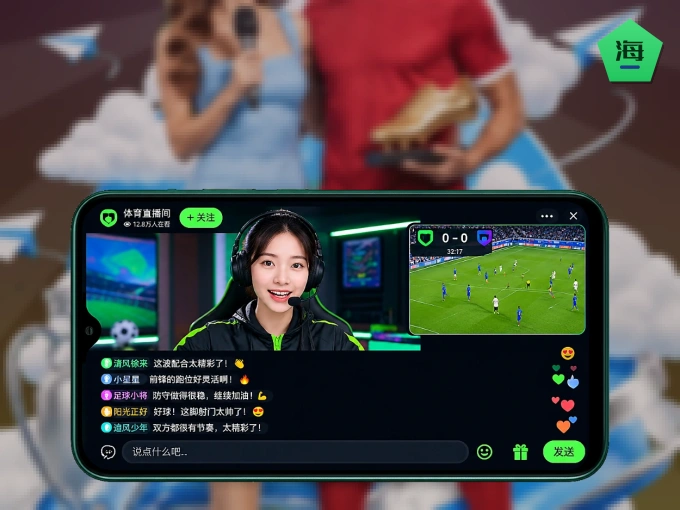 随时随地掌上观赛，尽在海星体育 APP